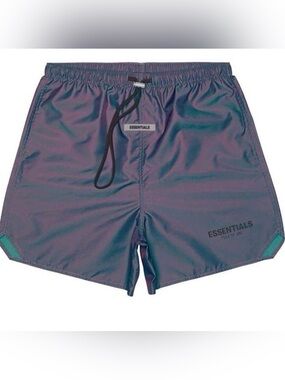 Fear of God Essentials Men’s Iridescent Nylon Running Shorts